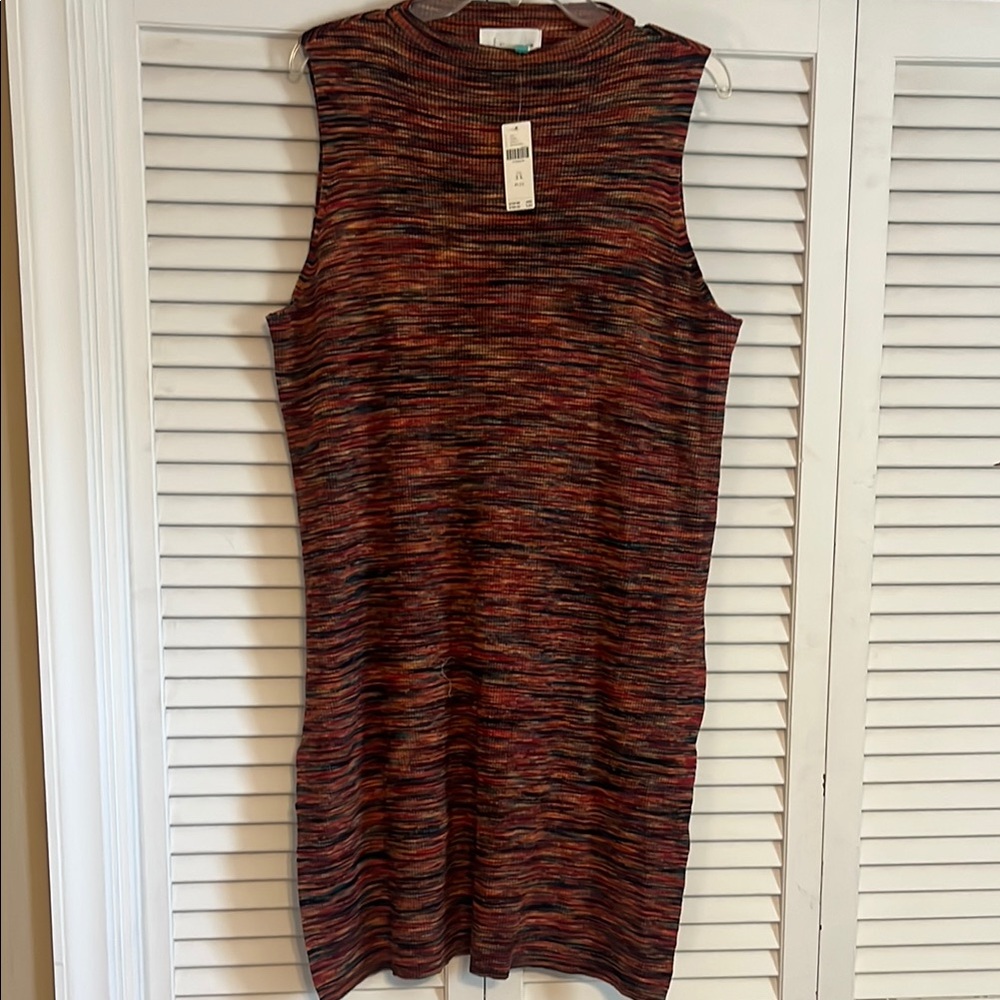 Anthropologie 2x Multicolor Sleeveless Knit tunic